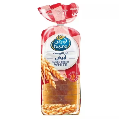 لوزين توست أبيض مقطع