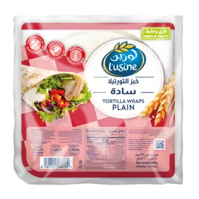 لوزين خبز التورتيلا سادة