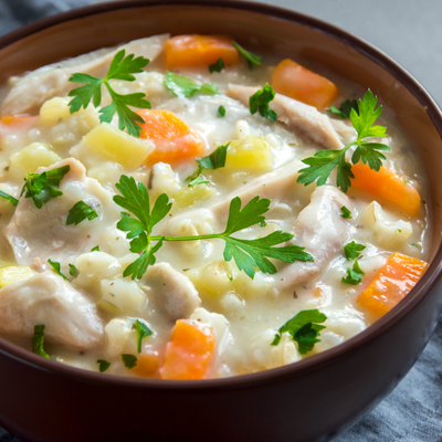 Ingredients for One-Pot Chicken & Vegetable Stew (Serves 4) Entaj Chicken Mixed Portions 900g + Potato 500g + Carrots 500g + Tomato 500g + Red Onion 1kg + Garlic 200g