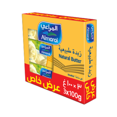 Almarai Unsalted Butter 3x100g